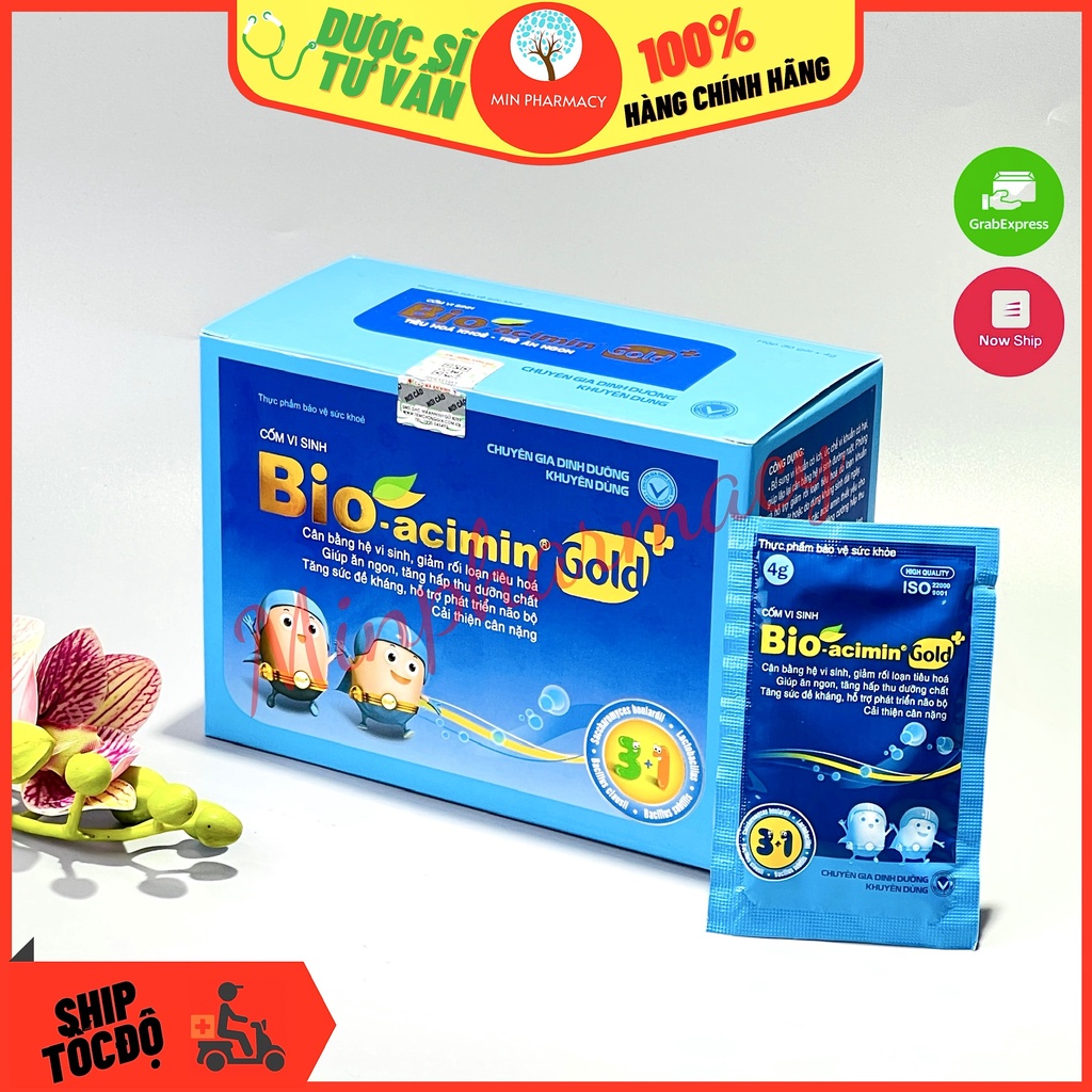 Cốm Vi Sinh Bio-Acimin Gold bổ sung lợi khuẩn Cân bằng hệ vi sinh đường ruột - Minpharmacy