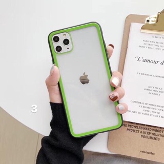 Ốp lưng kính viền màu ip11/ ip11 pro/ ip11 pro max