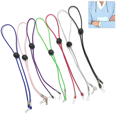 1Pc Daily Mask Sling Windproof Anti-lost Mask Ear Lanyard Anti-stroke Mask Holder Adjustable Non-marking Lanyard Two HooksDây buộc mặt nạ chống trượt có thể điều chỉnh