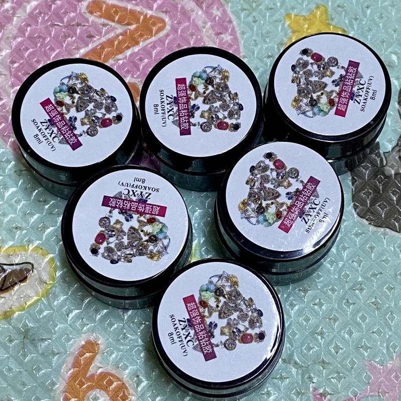 Gel gắn đá trang trí nail 8ml  ( đã về, do vận chuyên nên mác bị thấm nước nhưng chất lượng ko đổi