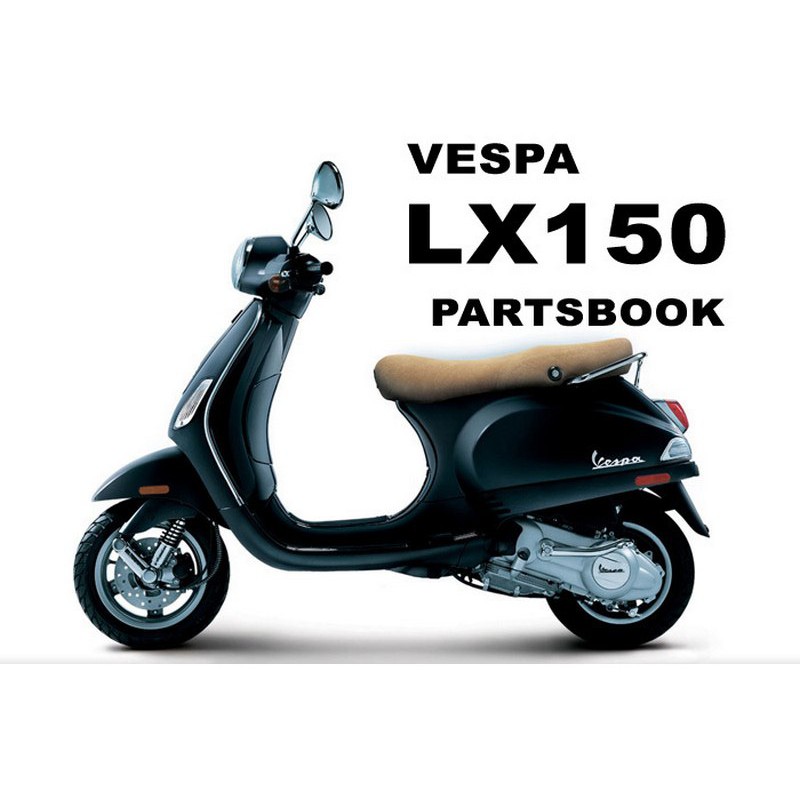 DDXM - V25M+40H - BỘ TEM DÁN XE VESPA LX 150