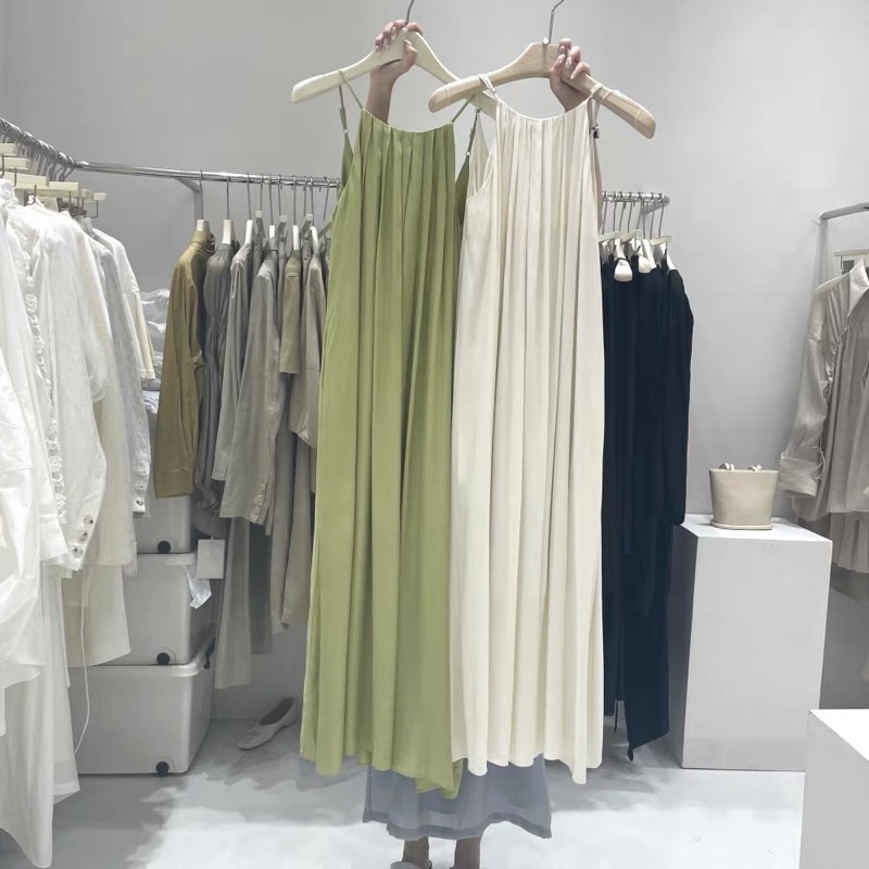 Đầm dây maxi hở lưng