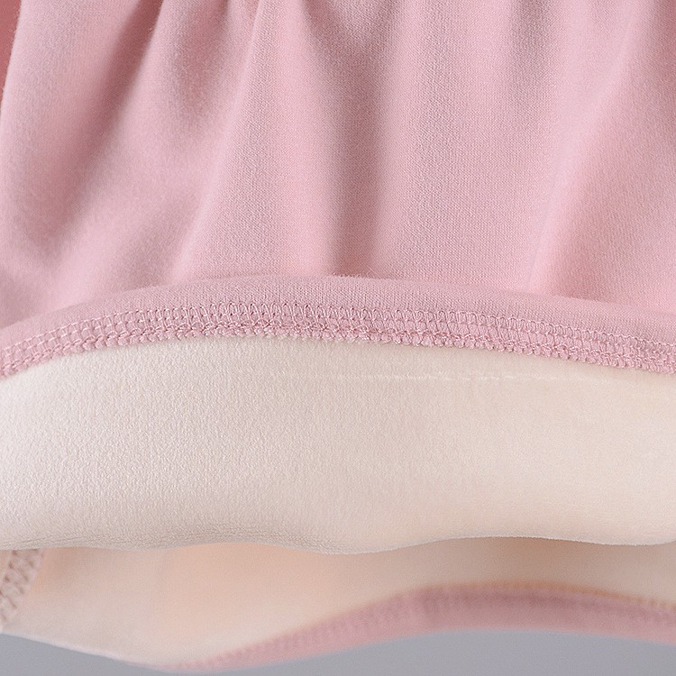 Áo khoác bé gái cổ sen túi trái tim chất cotton lót nhung siêu mềm mịn size 9-15kg AK21