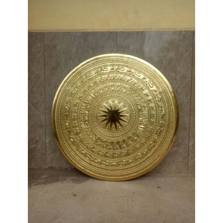Mặt trống đồng vàng đk 50cm, bán mặt trống đồng, giá mặt trống đồng, mẫu mặt trống đồng, hoa văn trống đồng