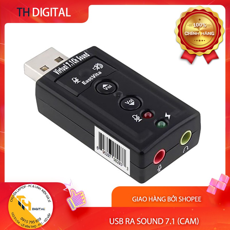 USB Xuất âm thanh Sound 7.1 (Cam)