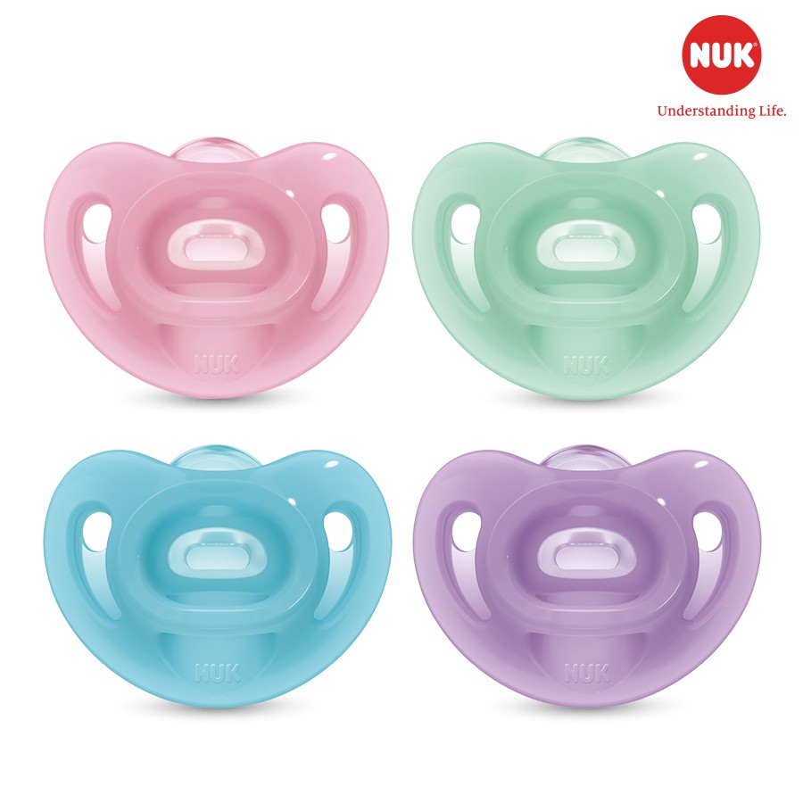 Ti giả NUK Sensitive Silicone 6-18m (màu ngẫu nhiên)