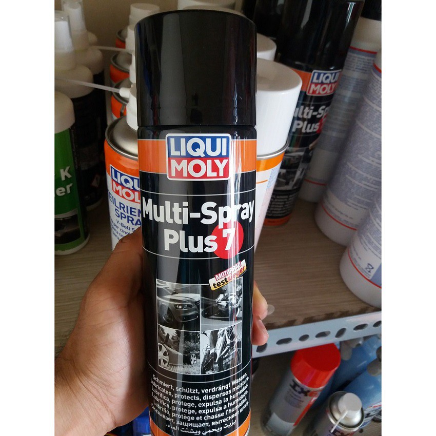 Chai xịt tẩy gỉ sét, bôi trơn đa năng Liqui Moly Multi-Spray Plus7 mã 3305 500ml GOODYSHOP