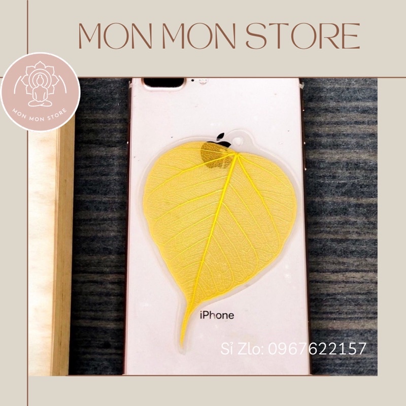 Xương lá bồ đề tự nhiên ép plastic viết thư pháp may mắn, bình an