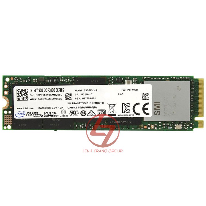 Ổ cứng SSD M.2 PCIe NVMe Intel DC P3100 256GB - bảo hành 3 năm SD26