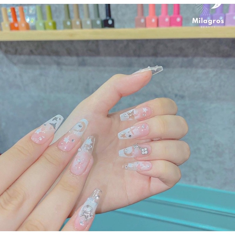 Sticker dán mờ làm móng hiệu ứng Ombre