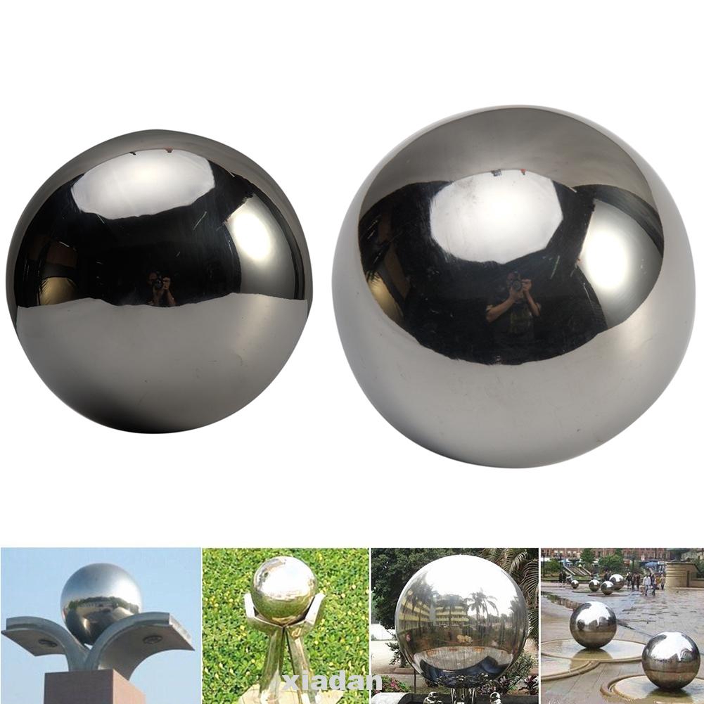 1/5x Stainless Steel Mirror Sphere Hollow Ball Home Garden Decor 8/10/12/15cm