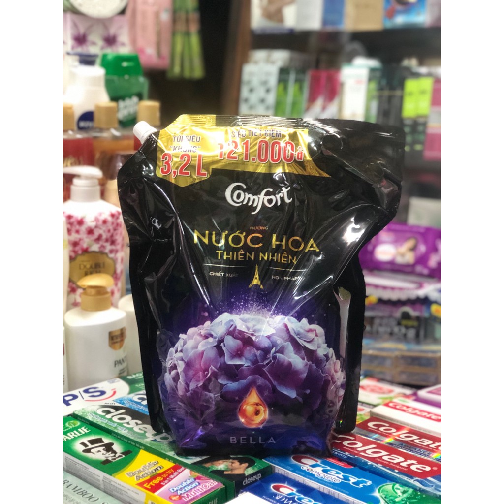 NƯỚC XẢ VẢI COMFORT HƯƠNG BELLA 3,2L