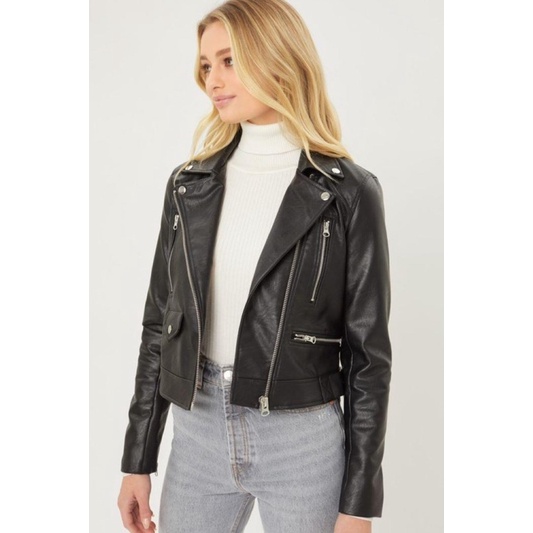 CÓ SẴN Áo jacket da Love Tree xuất dư