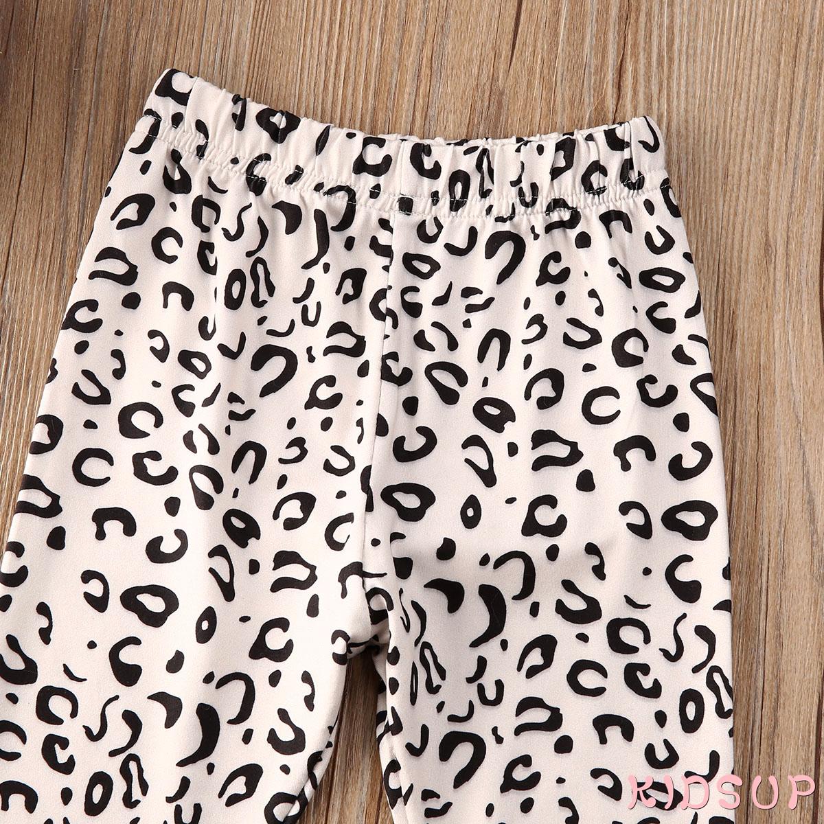 Quần Legging Cotton Co Giãn In Họa Tiết Da Báo Cho Bé Gái Sơ Sinh
