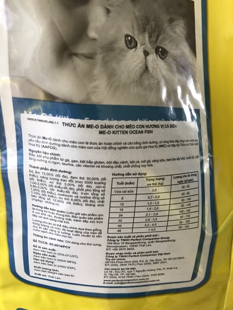 Thức ăn dành cho mèo con - Gói 1.1 kg