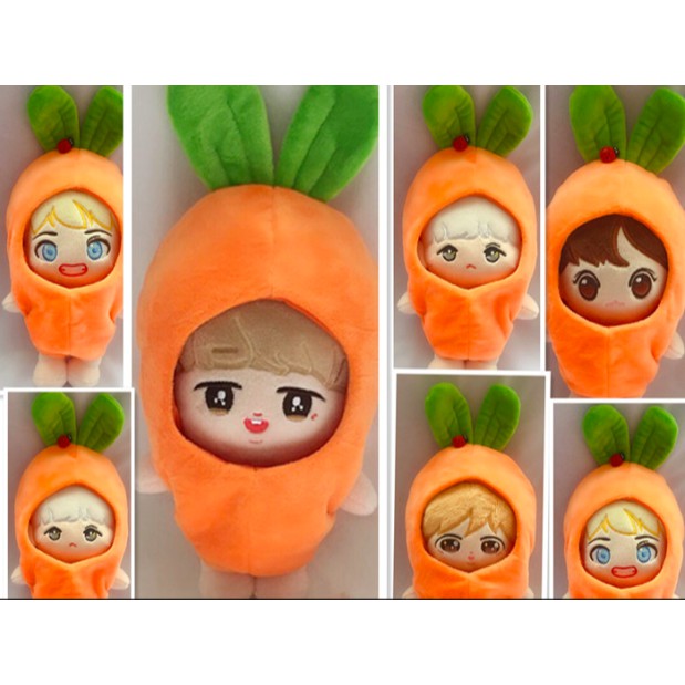 Outfit cà rốt dành cho Doll 20-22cm