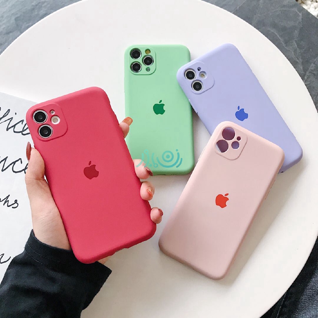 Bảo vệ ống kính camera iphone 6 / 6S + 7 8 plus 11 Pro max X XS MAX XR SE 2020 Vỏ silicon mềm chống va đập đơn giản Vỏ sau điện thoại thời trang