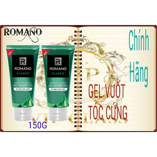 ROMANO_ GEL VUỐT TÓC GIÚP CỨNG TÓC 150G.