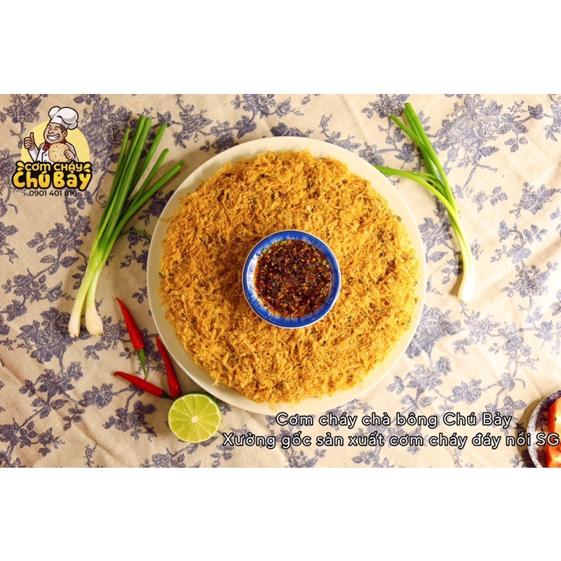 Cơm cháy đáy nồi siêu chà bông  CHÚ BẢY SÀI GÒN