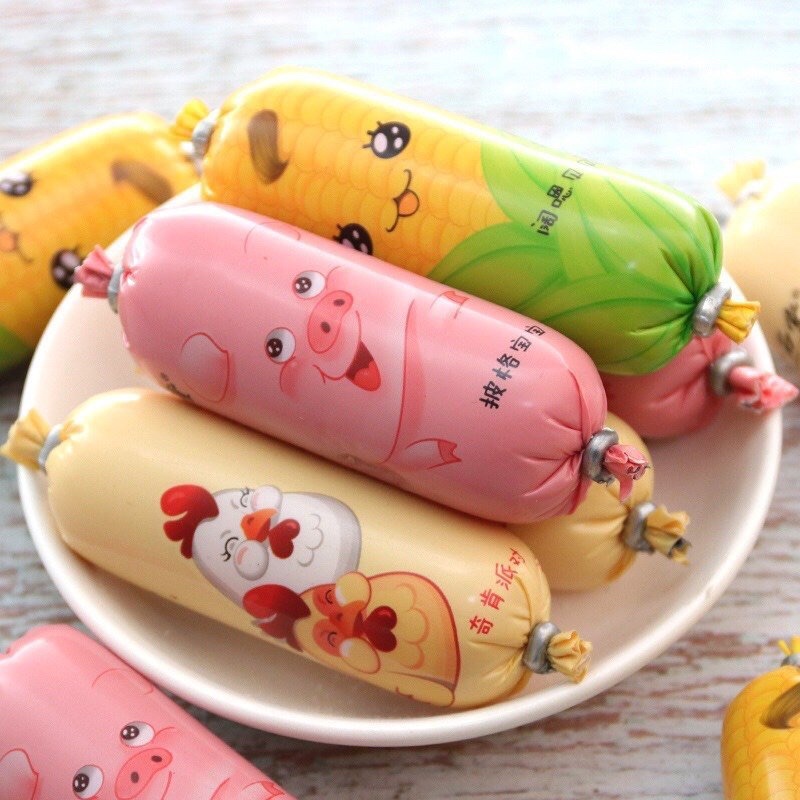 Xúc Xích Ăn Liền Gà Heo Ngô Siêu Cute 36gram