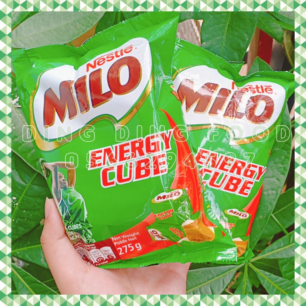 Date 2024 - Kẹo Milo Cube Thái Lan  SIÊU NGON, Energy Cube Viên 275g, Ăn Vặt Socola, DING DING FOOD