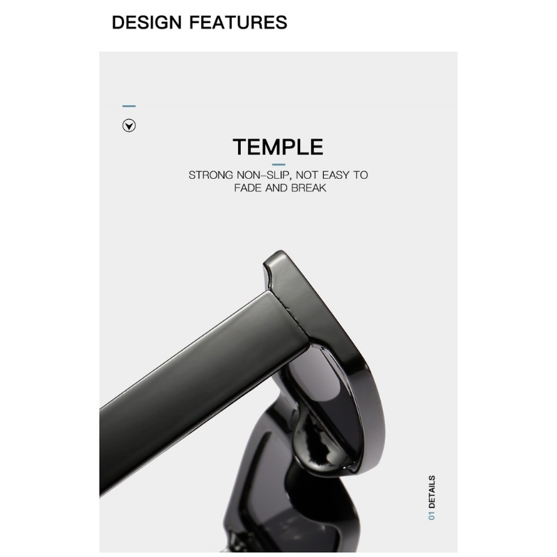 (KIQI-FASHION) COD Kính Mát Gọng Nhựa Chống Tia Uv400 Thời Trang Cho Nam Nữ