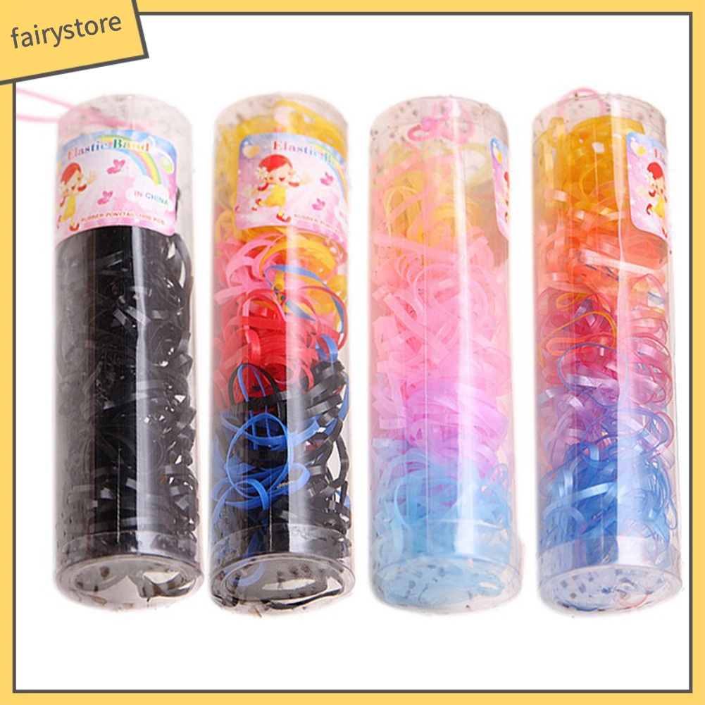 Set 220 dây chun buộc tóc nhiều màu sắc tiện dụng