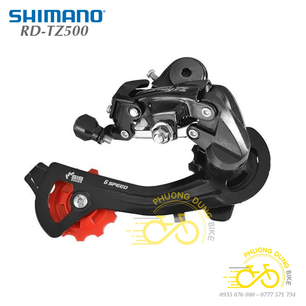 Củ cùi đề sau xe đạp SHIMANO TOURNEY RD-TZ500 5-6-7 Speed - Hàng chính Hãng