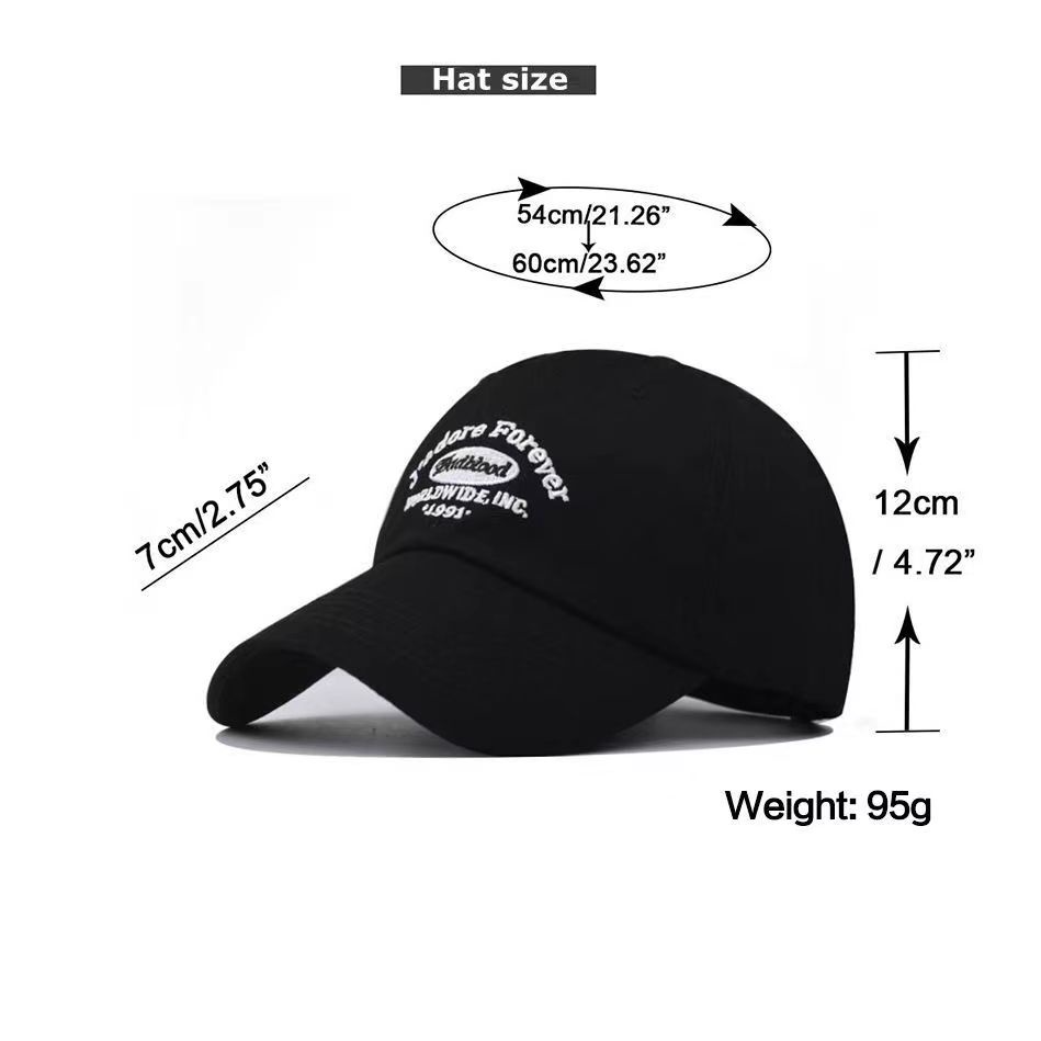 Mũ Lưỡi Trai Thêu Chữ jadore forever Phong Cách Hip Hop Thời Trang Cho Nam Và Nữ