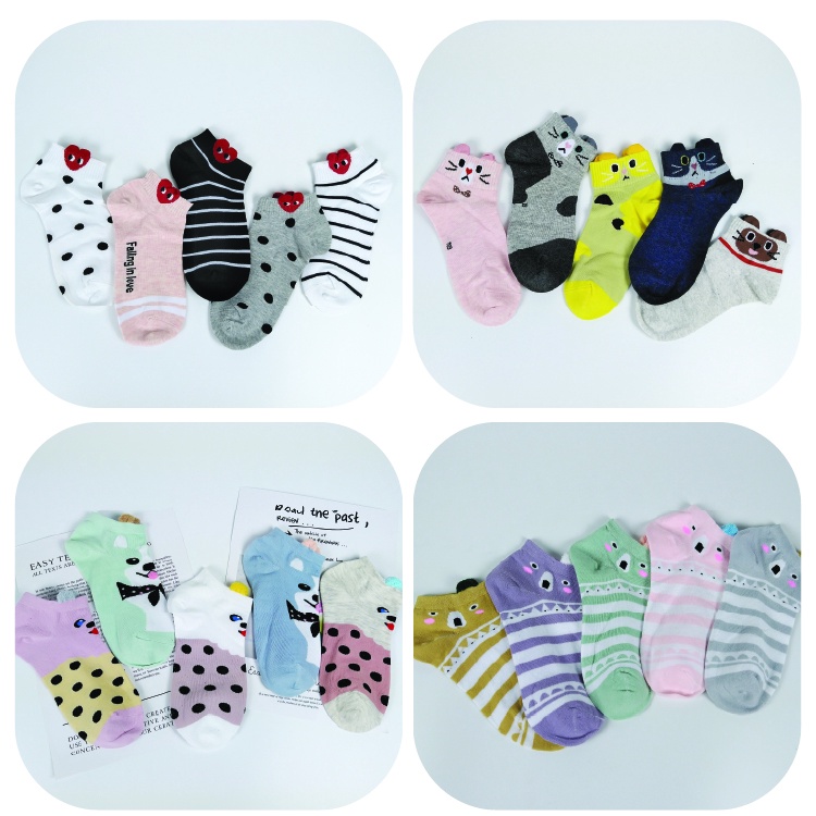 Tất nữ vớ ngắn cotton cao cấp