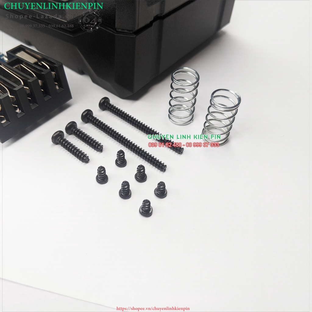 Vỏ mạch thay thế pin Milwaukee 18V 9Ah lắp 15 cell 18650, mạch nhận sạc zin