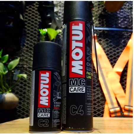 Xịt dưỡng sên motul c2, chai bôi trơn sên - bôi trơn xích motul C2 và C4 hàng chuẩn giá sỉ