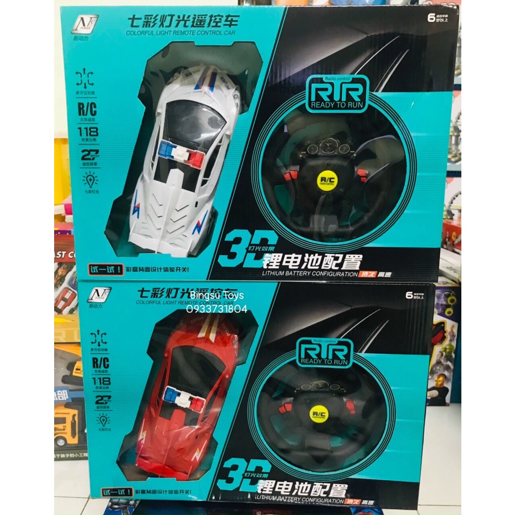 Bô xe ô tô cảnh sát điều khiển từ xa bằng vô lăng cao cấp