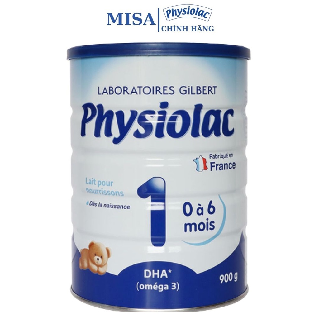 sữa bột physiolac số 1-900g cho bé 0-6 tháng date 2023, sữa công thức cho bé, Sữa physiolac nhập nguyên lon từ pháp