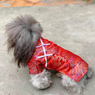 Áo Gấm Tết cho chó mèo