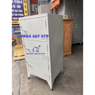 TỦ LOCKER 3 TẦNG SƠN TĨNH ĐIỆN