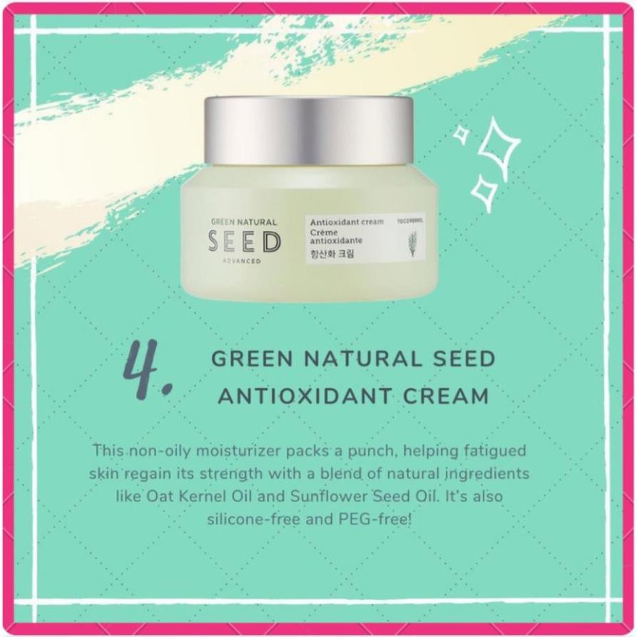 [KOREA] Kem Dưỡng Da Chống Lão Hoá Phục Hồi Da Mặt Chuyên Sâu Hàn Quốc Tái Tạo, Mờ Thâm Green Natural Seed The Face Shop | BigBuy360 - bigbuy360.vn