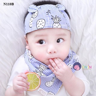 Set Nón che thóp cho bé và Yếm - N110