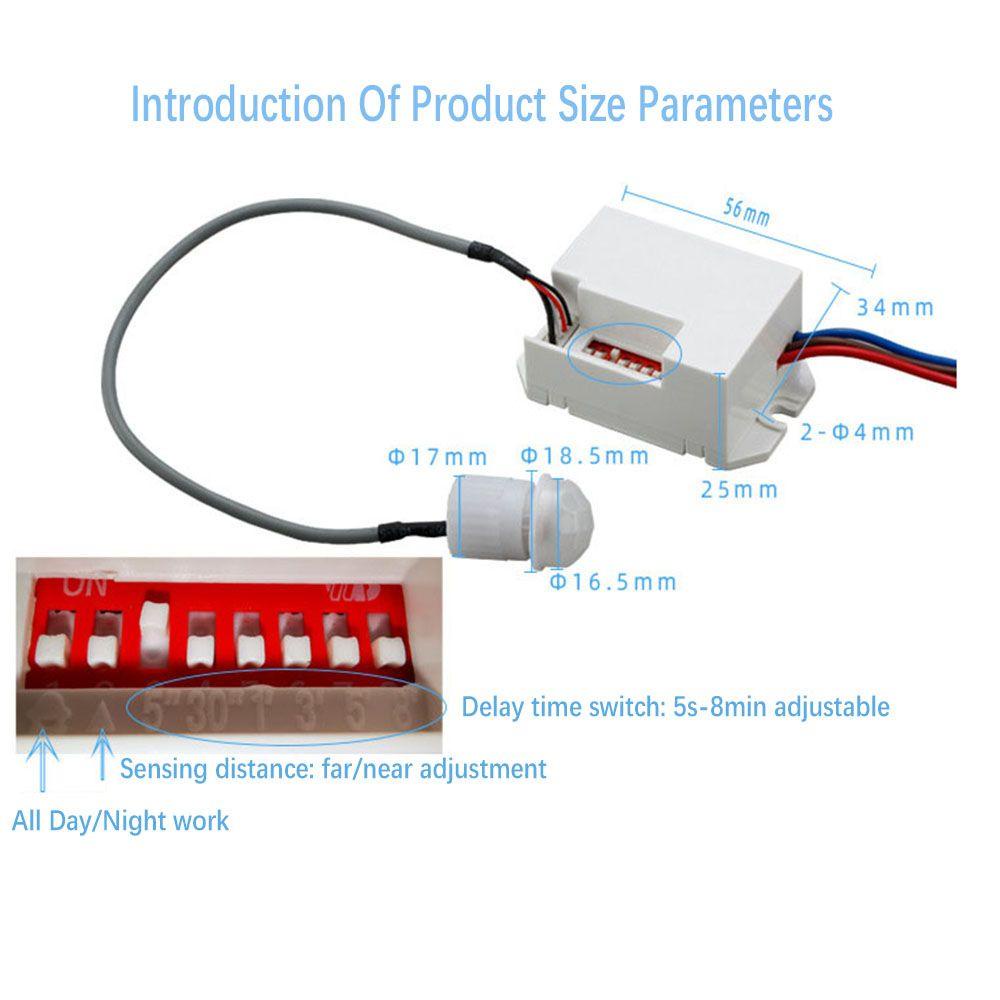 PISTA Công Tắc Cảm Biến Chuyển Động Tự Động Tắt Mở
