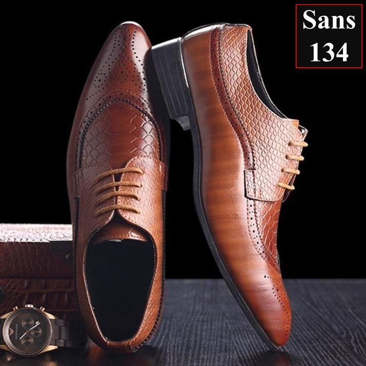  Giầy da nam cao cấp giày oxford nam Sans134 Sans Shop