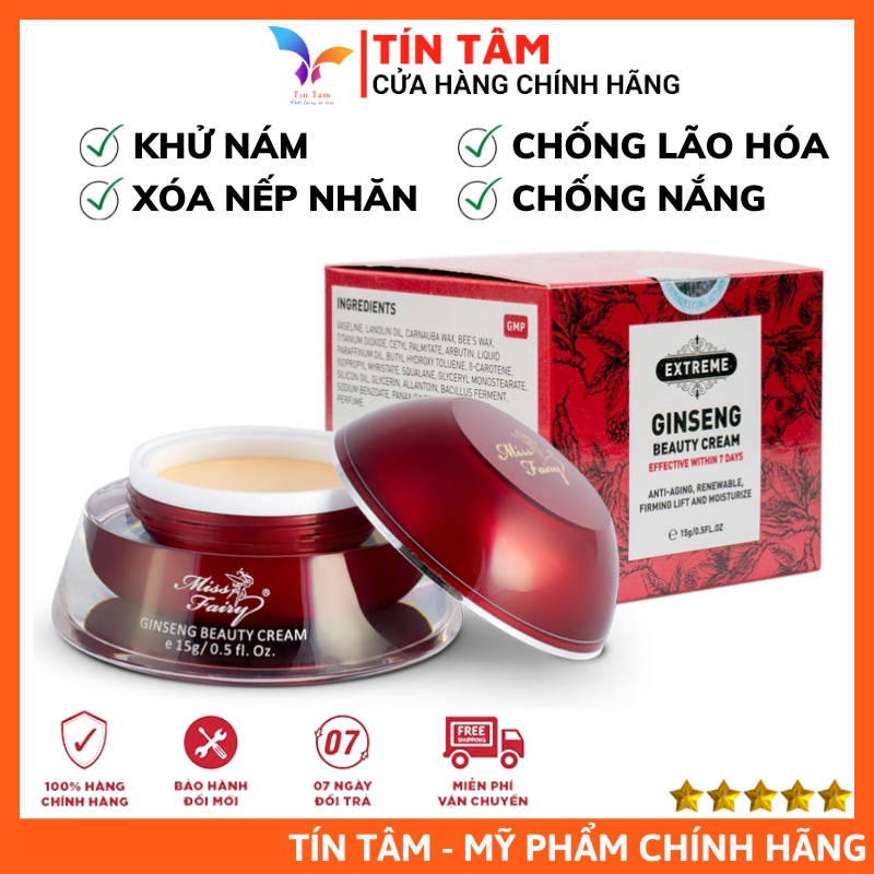 Kem Dưỡng MISSFAIRY Nhân Sâm Nhật Bản - Khử Nám, Chống Lão Hóa, Tái Tạo Da 7in1 (Ginseng)