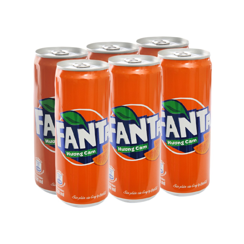 Thùng 24 lon nước ngọt Spirte / Fanta vị cam 330ml