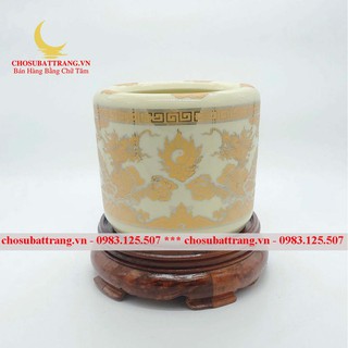 Bát hương / bát nhang vàng kim (chưa bao gồm đế)