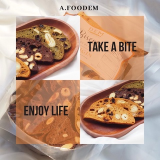 Bánh BISCOTTI Ăn Kiêng Vị Matcha