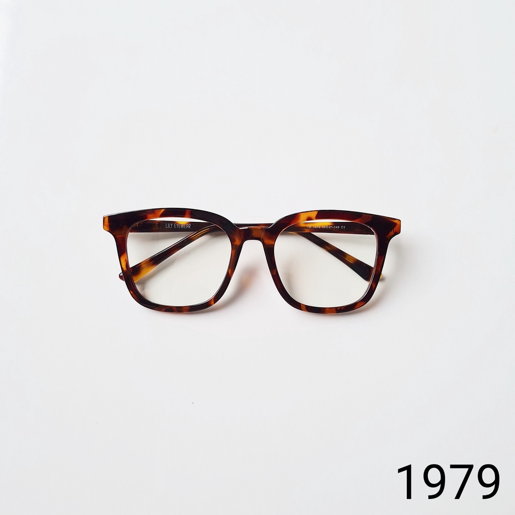 Gọng kính nam nữ LILYEYEWEAR mắt vuông to dày dặn phong cách thời trang 1979