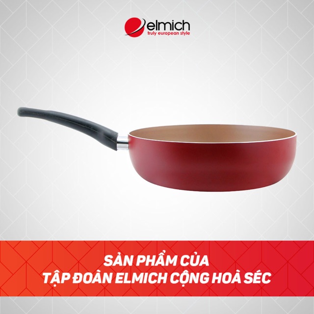 Chảo chống dính sâu lòng Elmic - CH Séc đun được trên bếp từ và mọi loại bếp