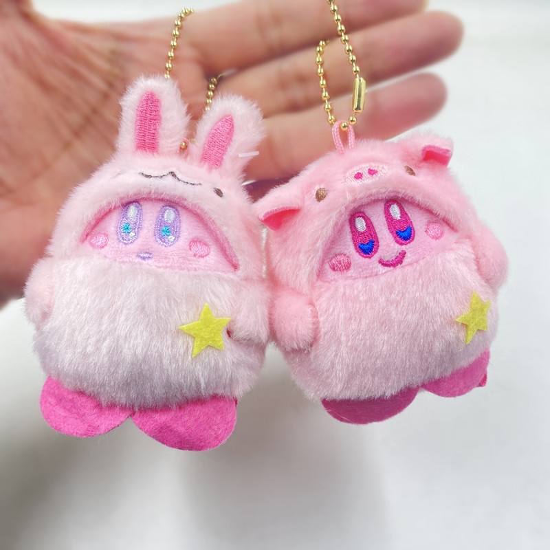 Mới Móc Khóa Hình Thú Nhồi Bông Kirby Dễ Thương