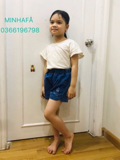 Quần short jean bé gái