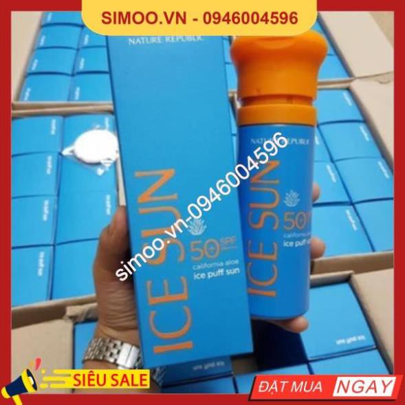💥 ⚡ SẢN PHẨM CHÍNH HÃNG 💥 ⚡ Kem Chống Nắng Ice Sun Nature Republic SPF 50 PA+++ date 01/2022 💥 ⚡