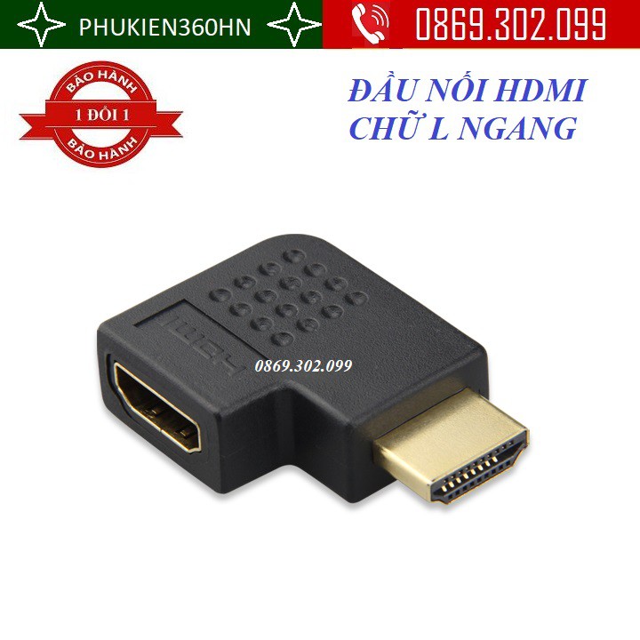 [Mã ELHACE giảm 4% đơn 300K] ĐẦU NỐI HDMI CHỮ L NGANG ĐẦU DƯƠNG – ĐẦU ÂM